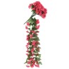 vidaXL Ghirlande Fiori Artificiali 3 pz Rosa 85cm