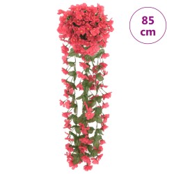 vidaXL Ghirlande Fiori Artificiali 3 pz Rosa 85cm