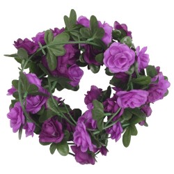 vidaXL Ghirlande Fiori Artificiali 6 pz Viola Chiaro 240cm