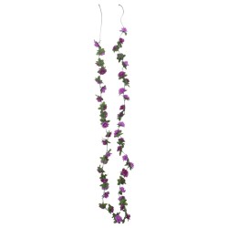 vidaXL Ghirlande Fiori Artificiali 6 pz Viola Chiaro 240cm