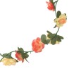 vidaXL Ghirlande Fiori Artificiali 6 pz Rosato e Champagne 240cm