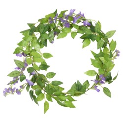 vidaXL Ghirlande Fiori Artificiali 6 pz Viola 200cm