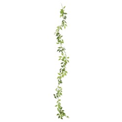 vidaXL Ghirlande Fiori Artificiali 6 pz Bianco 200cm