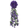 Ghirlande Fiori Artificiali 3 pz Viola Scuro 85cm