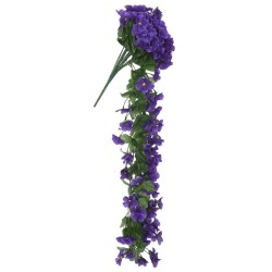 Ghirlande Fiori Artificiali 3 pz Viola Scuro 85cm