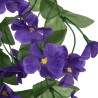 Ghirlande Fiori Artificiali 3 pz Viola Scuro 85cm