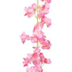 Ghirlande Fiori Artificiali 6 pz Rosa Scuro 180cm