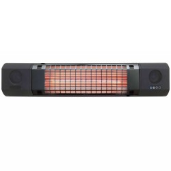 Sunred Radiatore a Parete Sun and Sound 2000 W Tubo Oro Rosa Nero