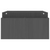   Supporto per Monitor Grigio100x27,5x15cm Legno Massello di Pino