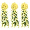 Ghirlande Fiori Artificiali 3 pz Giallo 85cm