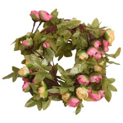 Ghirlande Fiori Artificiali 6 pz Rosa 215cm