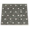 Piastre Forate 20 pz 2 mm 120x100 mm Acciaio Zincato