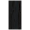   Portabottiglie Nero 56x25x56 cm in Legno Massello di Pino