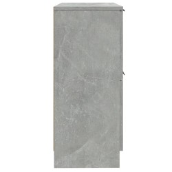   Credenze 2 pz Grigio Cemento 30x30x70 cm in Legno ingegnerizzato