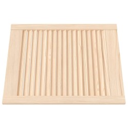 Ante a Lamelle 2 pz in Legno Massello di Pino 61,5x49,4 cm