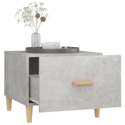 Tavolino Salotto Grigio Cemento 50x50x40 cm Legno ingegnerizzato