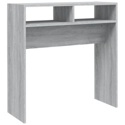   Tavolino Consolle Grigio Sonoma 78x30x80 cm Legno ingegnerizzato