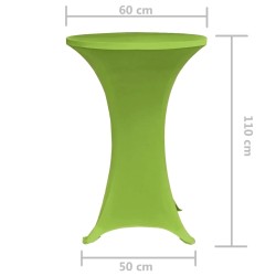 Copritavoli Elastico 2 pz 60 cm Verde