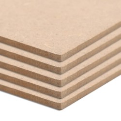 Pannelli in MDF 10 pz Rettangolari 120x60 cm 2,5 mm