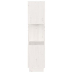   Libreria/Divisorio Bianco 51x25x101 cm Legno Massello di Pino