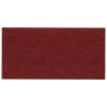    Pannelli Murali 12 pz Rosso Vino 30x15 cm Tessuto 0,54 m²