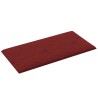    Pannelli Murali 12 pz Rosso Vino 30x15 cm Tessuto 0,54 m²