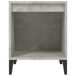   Comodini 2 pz Grigio Cemento 40x35x50 cm