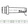 Set Strumenti di Foraggio 15 pz 50 mm con Teste MT3-F1-12