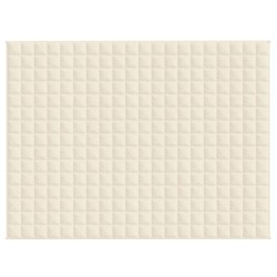 Coperta Ponderata Crema Chiaro 152x203 cm 7 kg Tessuto