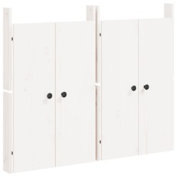 Ante da Cucina da Esterno 2pz Bianche 50x9x82cm Legno Massello di Pino