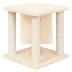   Albero per Gatti con Tiragraffi in Sisal Crema 37 cm