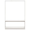 Appendiabiti Porta Scarpe Bianco 113x40x157,5 cm Massello Pino