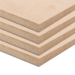 Pannelli in MDF 4 pz Rettangolari 120x60 cm 12 mm