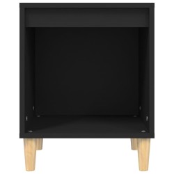   Comodino Nero 40x35x50 cm in Legno ingegnerizzato