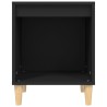   Comodino Nero 40x35x50 cm in Legno ingegnerizzato