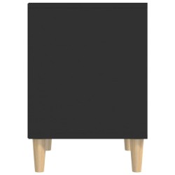   Comodino Nero 40x35x50 cm in Legno ingegnerizzato