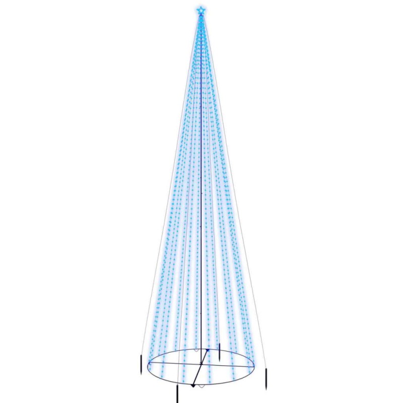   Albero di Natale a Cono Blu 1134 LED 230x800 cm