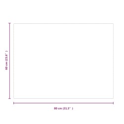 Lastra in Vetro per Caminetto Rettangolare 80x60 cm