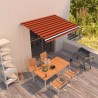    Tenda da Sole Retrattile Automatica 300x250cm Arancione Marrone