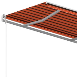    Tenda da Sole Retrattile Automatica 300x250cm Arancione Marrone