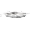 Contenitori Gastronorm 8 pz GN 1/2 40 mm in Acciaio Inox