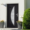 Porta Ingresso Antracite 98x190 cm in PVC