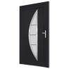 Porta Ingresso Antracite 98x190 cm in PVC