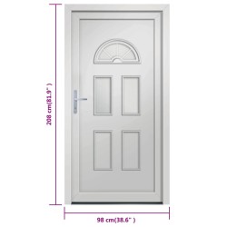 Porta Ingresso Bianca 98x208 cm in PVC