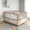 Sponda Letto di Sicurezza per Bambini Tortora 100x25 cm Tessuto