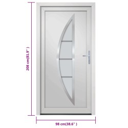 Porta Ingresso Bianca 98x208 cm in PVC