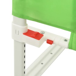 Sponda Letto di Sicurezza per Bambini Verde 190x25cm in Tessuto