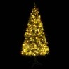 Albero di Natale con LED e Pigne Verde 195 cm in PVC e PE