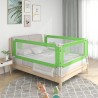 Sponda Letto di Sicurezza per Bambini Verde 160x25 cm Tessuto