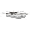 Contenitori Gastronorm 12 pz GN 1/4 40 mm in Acciaio Inox